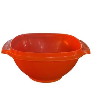Vintage Tupperware Orange Bowl with Handles